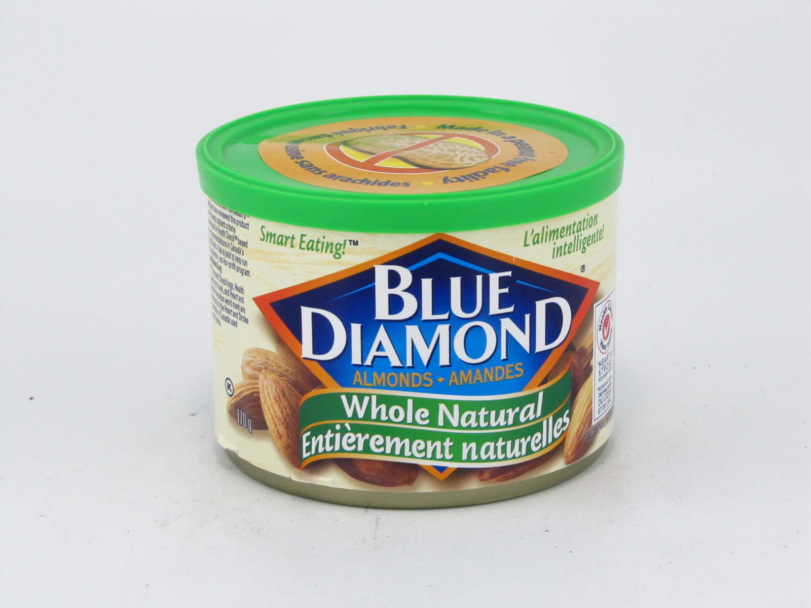 Blue Diamond Almonds - Whole Natural - front view Blue Diamond Almonds - Whole Natural - front view