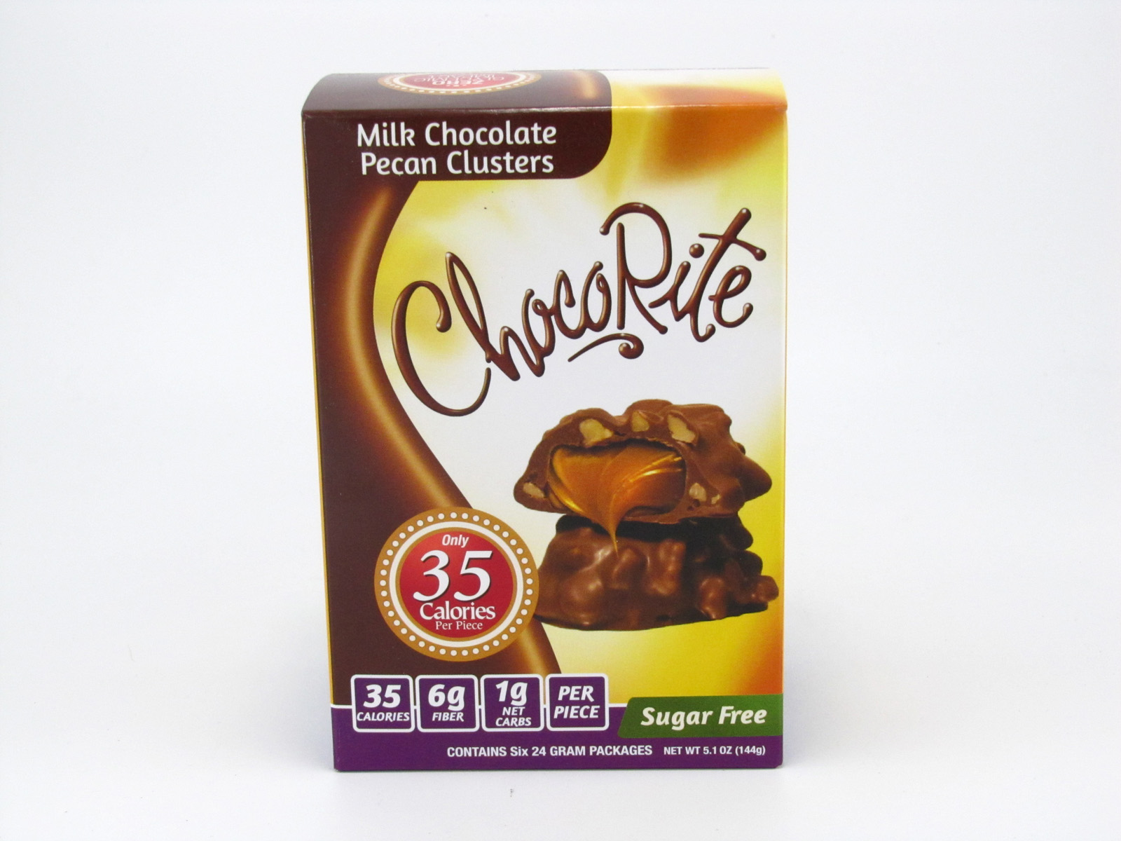 Healthsmart Chocorite Bar ( Value pack ) - Milk Chocolate Pecan Clusters- front view