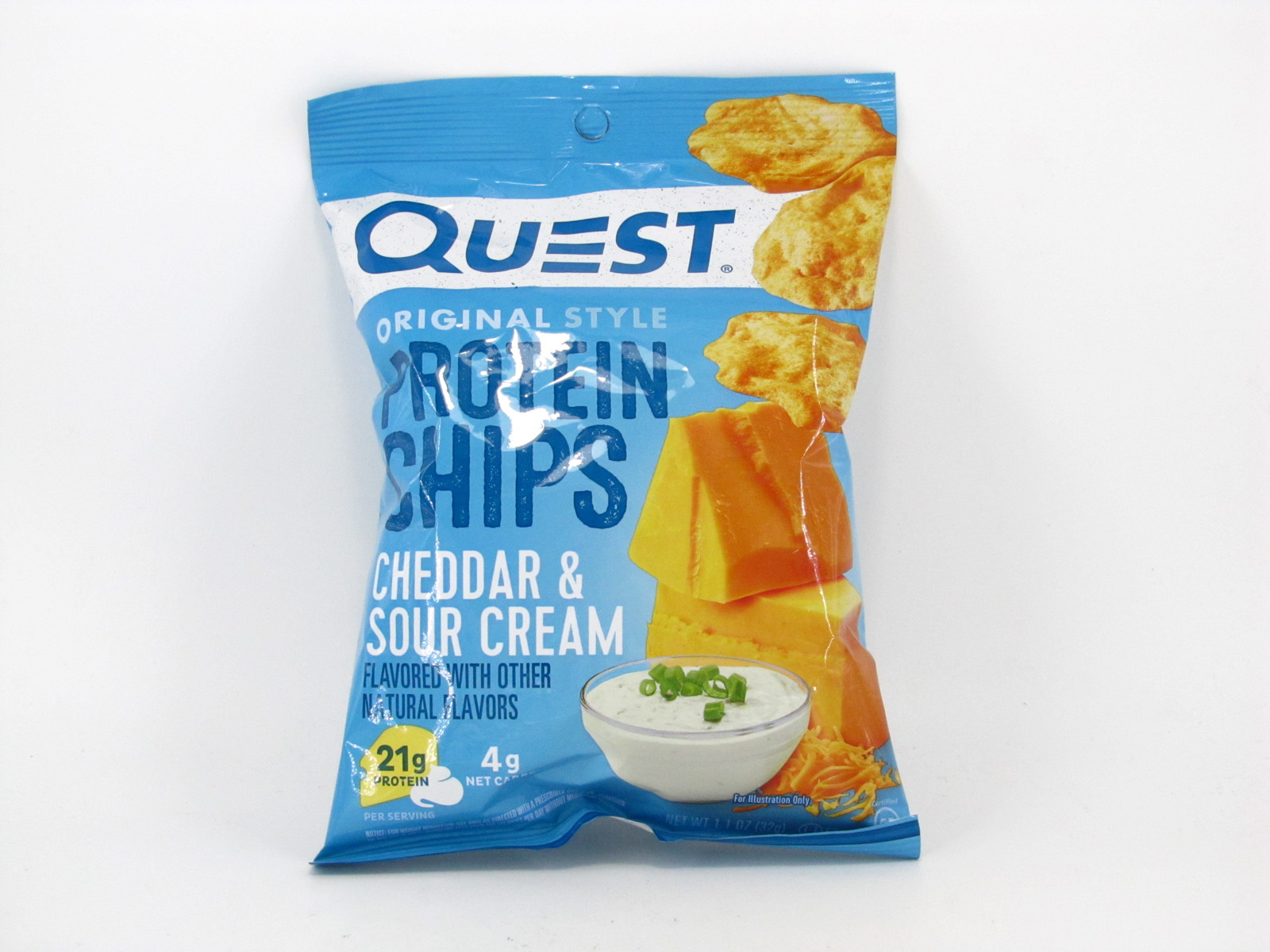 Quest Protein Chips - Cheddar & Sour Cream - front view