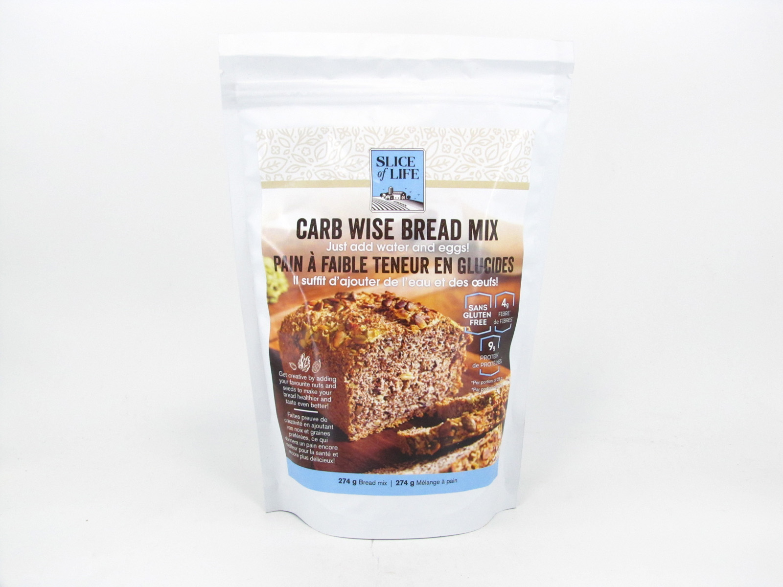 Slice of Life - Carb Wise Bread Mix - front view Slice of Life - Carb Wise Bread Mix - front view